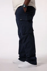 STHUGE Cargohose Bauchfit Baggy Fit Dunkelblau/Blau