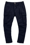 STHUGE Cargohose Bauchfit Baggy Fit Dunkelblau/Blau