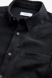 Next Langarmhemd mit Waffelstruktur Dunkelblau/Schwarz/Hellblau/Blau