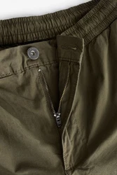 Next Cargohose mit Utility-Reißverschluss (1-tlg) Dunkelgrün/Khaki