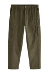 Next Cargohose mit Utility-Reißverschluss (1-tlg) Dunkelgrün/Khaki