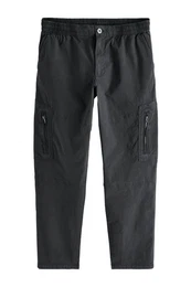 Cargohose Stretch-Cargohose mit Utility-Reiverschluss (1-tlg)