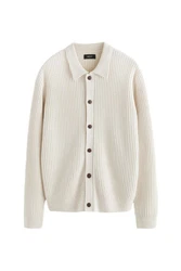 Next Strickjacke Relaxed Fit Beige/Khaki/Orange/Weiß/Creme