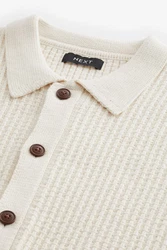 Next Strickjacke Relaxed Fit Beige/Khaki/Orange/Weiß/Creme