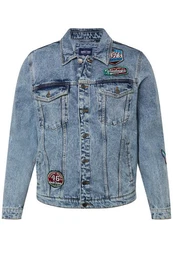John F. Gee Funktionsjacke John F. Gee Jeansjacke Cordkragen 4 Taschen