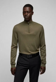HECHTER PARIS Troyer Strickpullover Regular Fit HECHTER PARIS Troyer Strickpullover Regular Fit