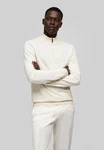 HECHTER PARIS Troyer Strickpullover Regular Fit Khaki/Beige/Braun/Weiß