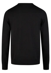 HECHTER PARIS Strickpullover mit Rundhals-Ausschnitt Schwarz