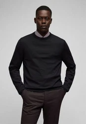 HECHTER PARIS Strickpullover mit Rundhals-Ausschnitt Schwarz
