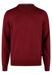 HECHTER PARIS Strickpullover mit Rundhals-Ausschnitt Dunkelrot/Bordeaux/Rot