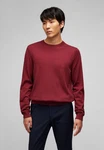 HECHTER PARIS Strickpullover mit Rundhals-Ausschnitt Dunkelrot/Bordeaux/Rot