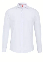 Pure Businesshemd Slim Fit Kentkragen Weiß/Creme/Grau/Rot