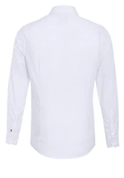 Pure Businesshemd Slim Fit Kentkragen Weiß/Creme/Grau/Rot