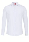 Pure Businesshemd Slim Fit Kentkragen Weiß/Creme/Grau/Rot