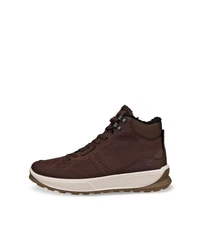 Ecco ByWay 2.0 Schnürboots High Top Sneaker Dunkelbraun/Braun/Dunkelrot/Bordeaux
