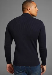Bruno Banani Stehkragenpullover Dunkelblau