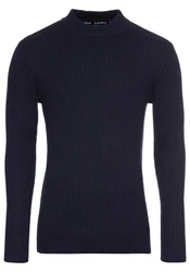 Bruno Banani Stehkragenpullover Dunkelblau