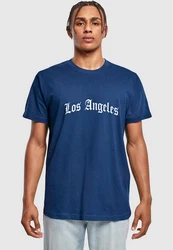 Mister Tee T-Shirt Los Angeles Wording Tee Blau/Dunkelblau