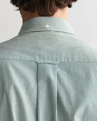 Gant Langarmhemd REG POPLIN BANKER SHIRT Grün/Hellgrün/Hellblau