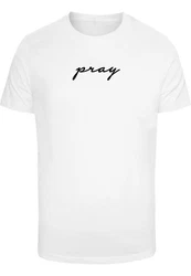 MisterTee T-Shirt Pray Tee (1-tlg) Grau