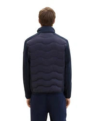 TOM TAILOR Hybridjacke Winterjacke Dunkelblau/Rot/Hellblau/Blau