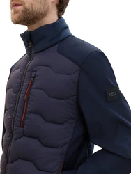 TOM TAILOR Hybridjacke Winterjacke Dunkelblau/Rot/Hellblau/Blau