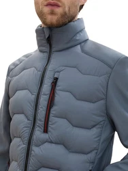 TOM TAILOR Hybridjacke Winterjacke Grau/Blau/Hellblau/Dunkelblau