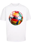 Upscale by Mister Tee T-Shirt Football's Coming Home Europe Tour Mischfarben/Weiß/Creme/Blau