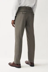Next Stoffhose Strukturierte elegante Hose Khaki/Dunkelgrün/Braun/Grau