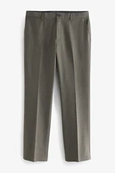 Next Stoffhose Strukturierte elegante Hose Khaki/Dunkelgrün/Braun/Grau