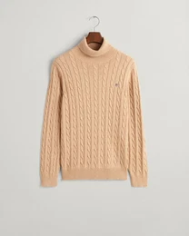 Strickpullover COTTON CABLE TURTLE NECK