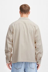 !Solid Langarmhemd SDINGVI Khaki/Weiß/Creme/Beige