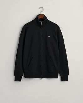 Gant Sweatshirt REG SHIELD FULL ZIP SWEAT Schwarz Gant Sweatshirt REG SHIELD FULL ZIP SWEAT Schwarz