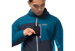 Jack Wolfskin Outdoorjacke EAGLE PEAK II SOFTSHELL M NACHTBLAU