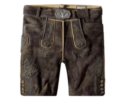 Stockerpoint Trachtenlederhose Bertl Herren Khaki/Braun/Dunkelbraun