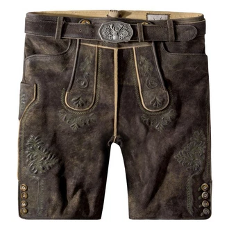 Stockerpoint Trachtenlederhose Bertl Herren Khaki/Braun/Dunkelbraun