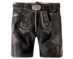 Stockerpoint Trachtenlederhose Bertl Herren Schwarz/Braun