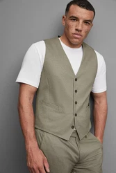 Digel Anzugweste Arlo-ST (1-tlg) Khaki/Beige/Dunkelgrün/Hellgrün