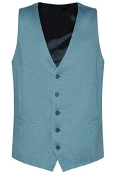 Digel Anzugweste Arlo-ST (1-tlg) Blau/Grau/Hellblau/Türkis