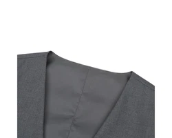 Allthemen Anzugweste Slim Fit mit V Ausschnitt Business Dunkelgrau/Grau/Hellgrau/Dunkelblau