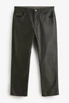 Next Stretch-Hose Straight Fit Jeans-Stil Khaki/Dunkelgrün