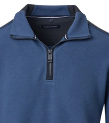 CASAMODA Sweatshirt Troyer 444303400 aqua bis petrol (175)