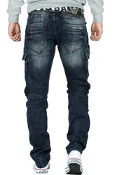 Cipo & Baxx Regular-fit-Jeans Cargo Hose BA-CD440 Blau