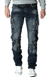 Regular-fit-Jeans Cargo Hose BA-CD440 (1-tlg) Stitching