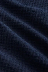 Next Langarmhemd mit Waffelstruktur Dunkelblau/Hellblau/Blau