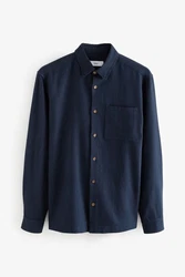 Next Langarmhemd mit Waffelstruktur Dunkelblau/Hellblau/Blau