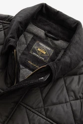 Next Steppjacke Jacke mit Cordkragen (1-St) Dunkelgrün/Schwarz/Khaki/Grau/Dunkelgrau