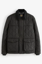 Next Steppjacke Jacke mit Cordkragen (1-St) Dunkelgrün/Schwarz/Khaki/Grau/Dunkelgrau