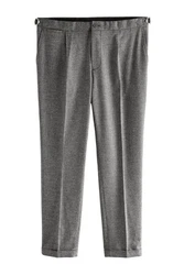 Next Stoffhose Seitlich verstellbare Slim Fit Tapered Anzughose Hellgrau/Grau/Dunkelgrau