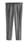 Next Stoffhose Seitlich verstellbare Slim Fit Tapered Anzughose Hellgrau/Grau/Dunkelgrau